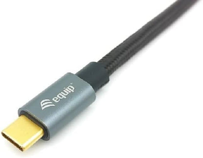 Equip 128354 USB 3.2 Gen 2 Type C Cable, M/M, 1.0 m, USB Power Delivery PD 5A (max. 100 W), 4K 60 Hz, 10 Gbit/s, Black