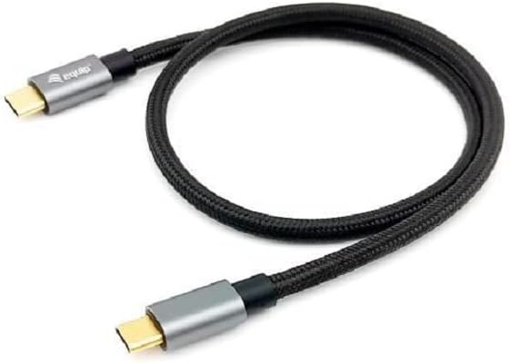 Equip 128354 USB 3.2 Gen 2 Type C Cable, M/M, 1.0 m, USB Power Delivery PD 5A (max. 100 W), 4K 60 Hz, 10 Gbit/s, Black