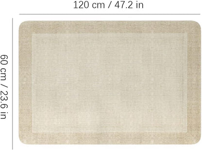 ETHORY Beautiful Velvet Rug Rectangular Non-Slip Rug Runner Easy-Cleaning Area Rug Washable Rug Living Room Kitchen Bathroom Comfortable 120cm/47.2in d