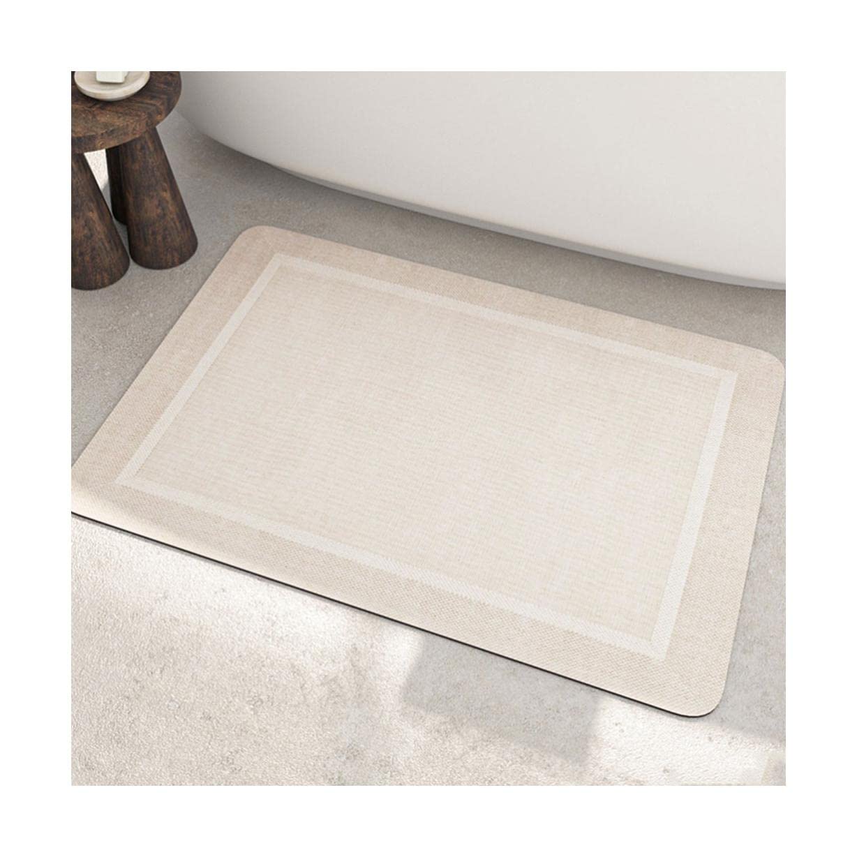 ETHORY Beautiful Velvet Rug Rectangular Non-Slip Rug Runner Easy-Cleaning Area Rug Washable Rug Living Room Kitchen Bathroom Comfortable 120cm/47.2in d