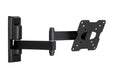 Meliconi FLATSTYLE FDR100, Double Rotation TV Wall Mount, Flat TV bracket from 14" to 25", VESA mount 50-75-100, Load capacity 25 Kg, Made in Italy, Black