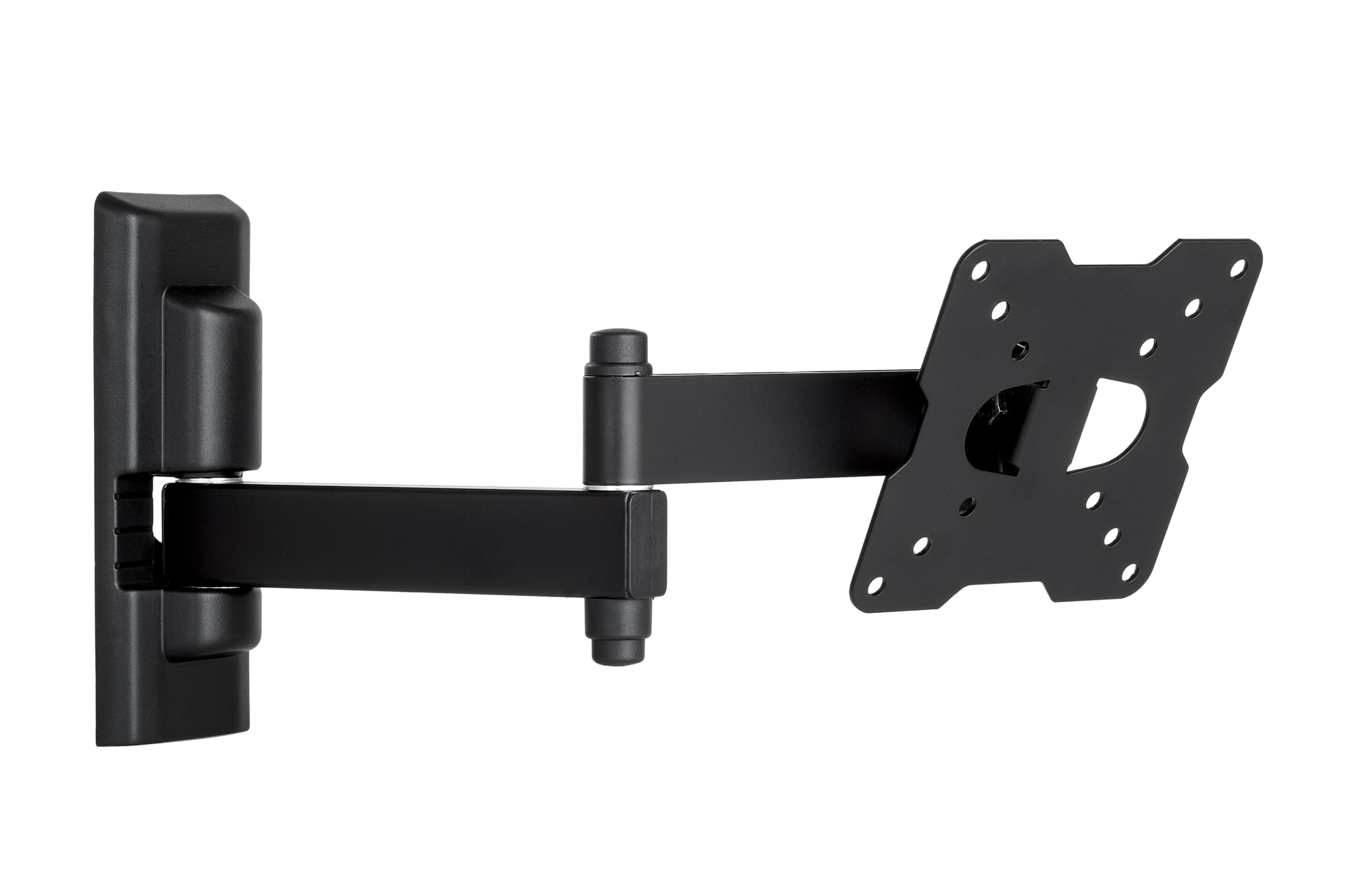 Meliconi FLATSTYLE FDR100, Double Rotation TV Wall Mount, Flat TV bracket from 14" to 25", VESA mount 50-75-100, Load capacity 25 Kg, Made in Italy, Black