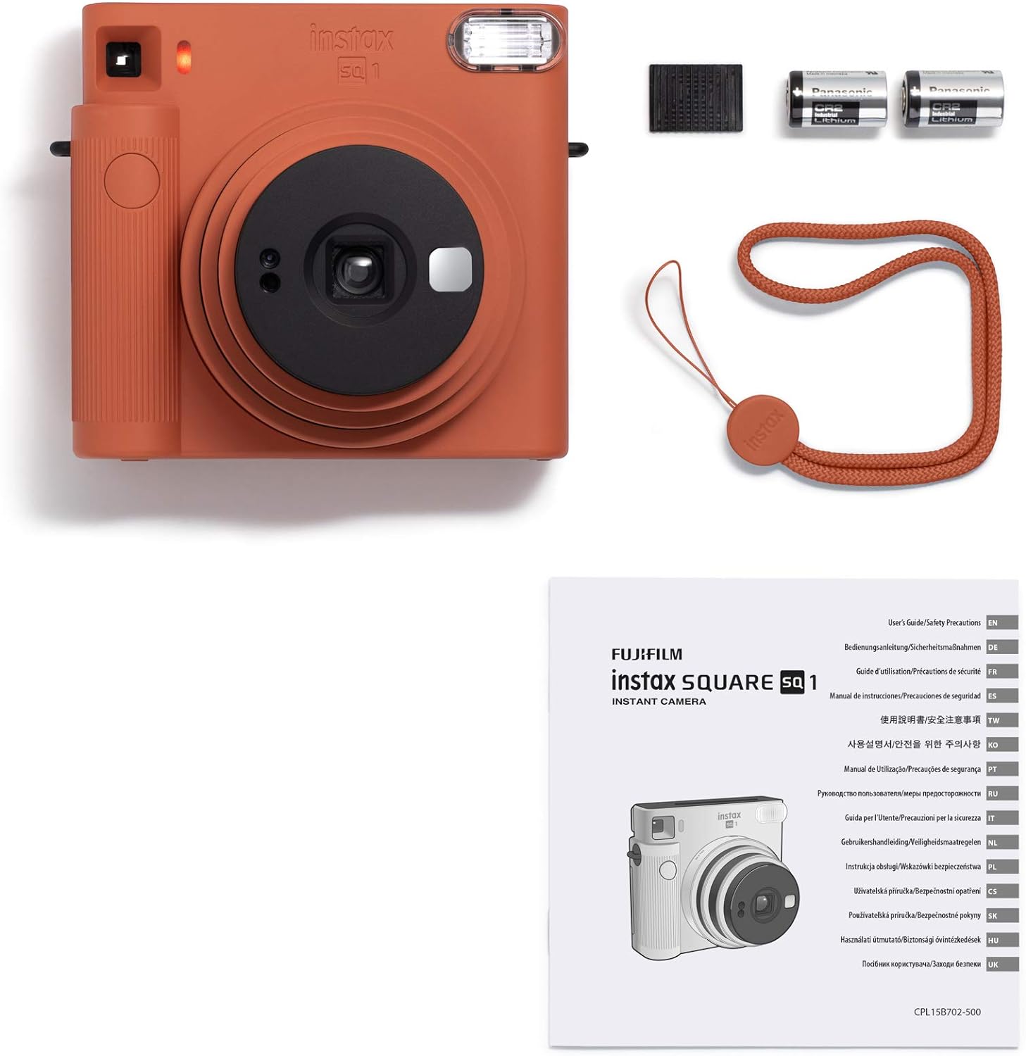Fujifilm Instax Square SQ1 Instant Camera (10 Shots) - Terracotta Orange 10 Shots - Terracotta Orange