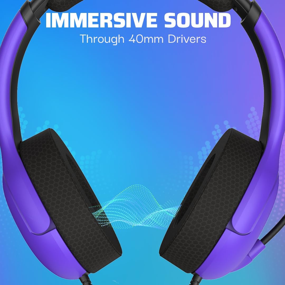 PDP PS5 AIRLITE Wired Headset Ultra Violet