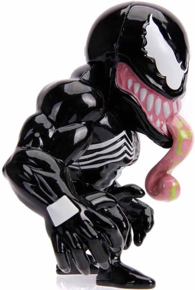 Jada - Venom Figura 10 cm en Metal- 100% Licencia auténtica Marvel, Altamente Coleccionable (253221008)
