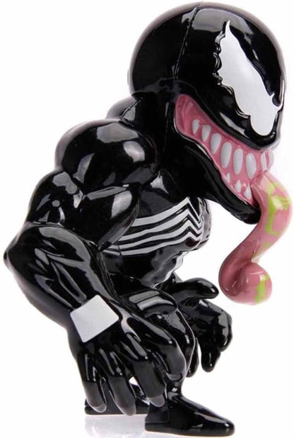 Jada - Venom Figura 10 cm en Metal- 100% Licencia auténtica Marvel, Altamente Coleccionable (253221008)