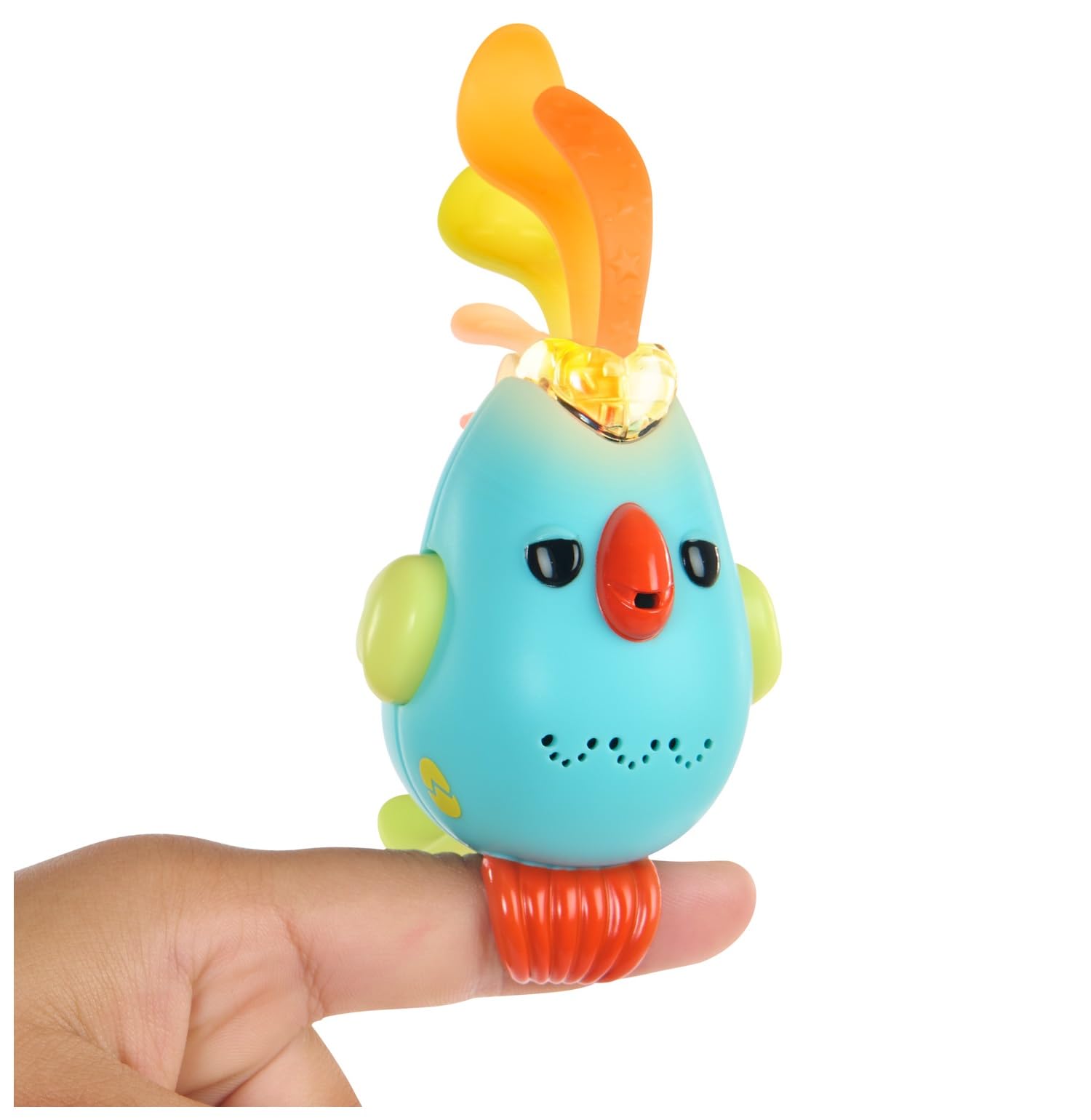 Fingerlings Sweet Tweets Interactive Bird - Registra & Riproduci messaggi segreti, include oltre 40 suoni e reazioni - Lionel (blu
