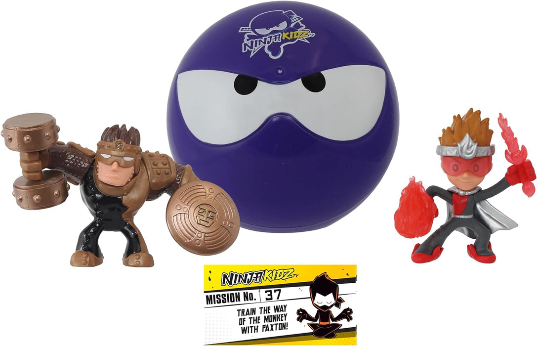 blip toys 61193 Mini Ball Offical Kidz TV Merchandise Includes 2 Mystery Ninja Figures and Mission Card