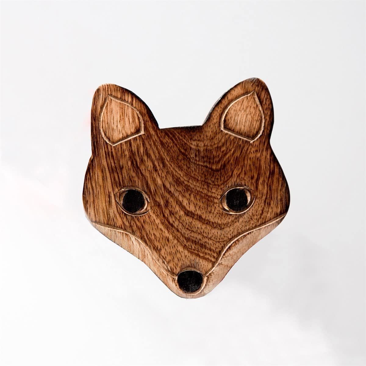 Sass & Belle Wooden Brown Fox Coasters - Set of 6