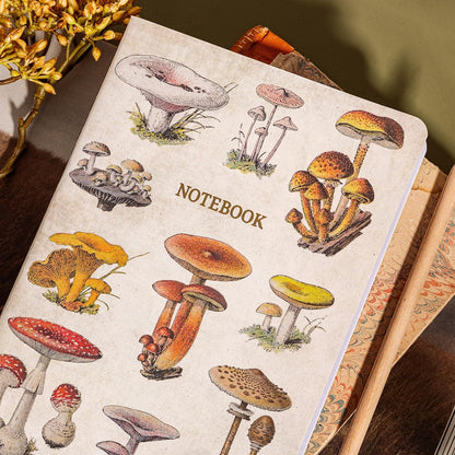 Sass & Belle Vintage Mushrooms A5 Notebook