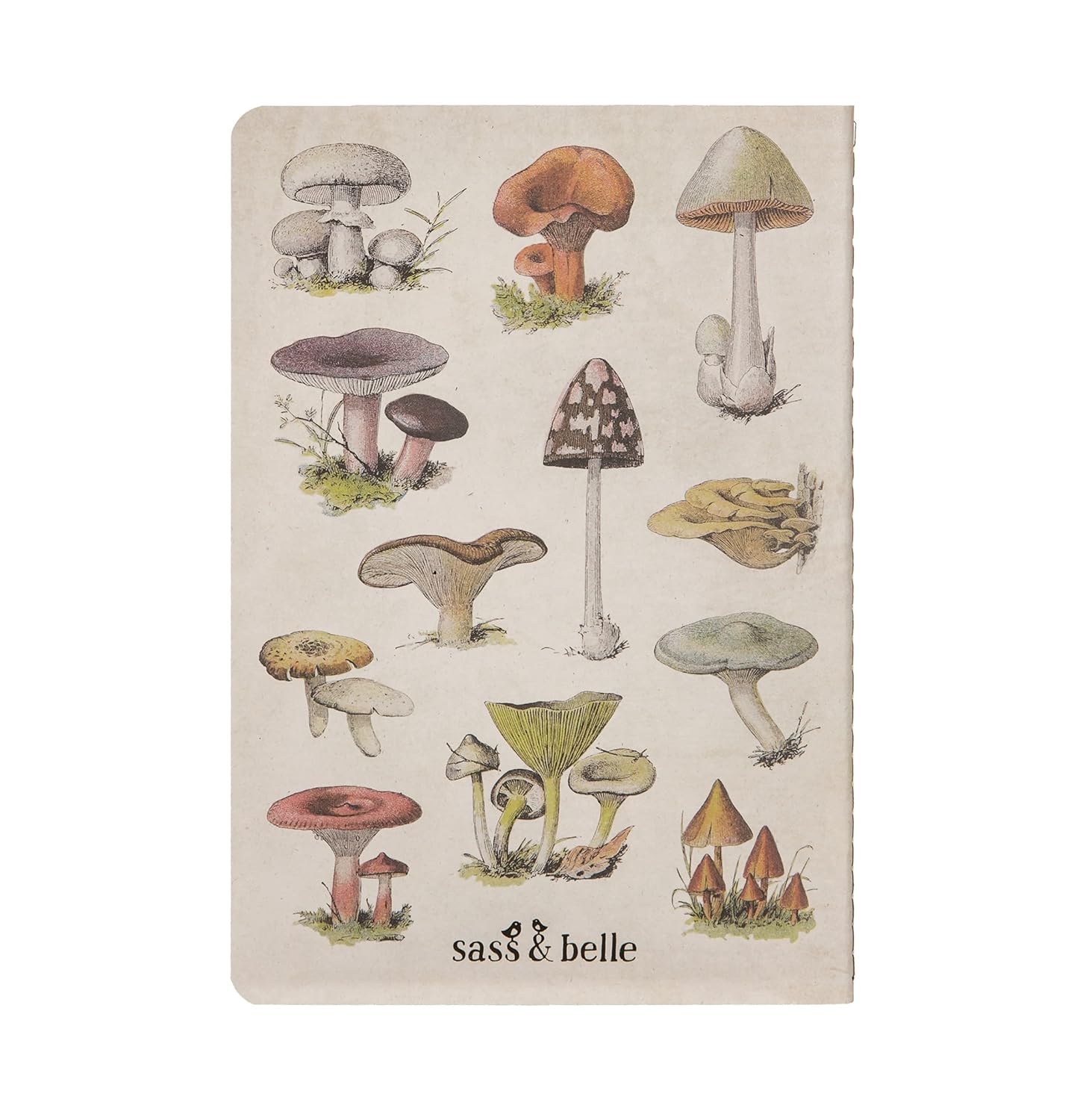 Sass & Belle Vintage Mushrooms A5 Notebook