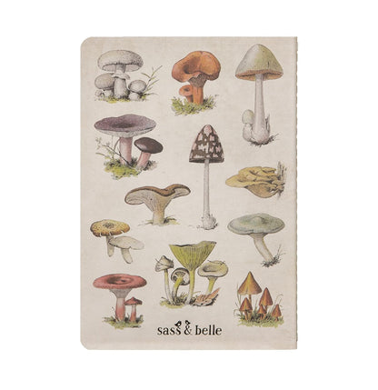 Sass & Belle Vintage Mushrooms A5 Notebook