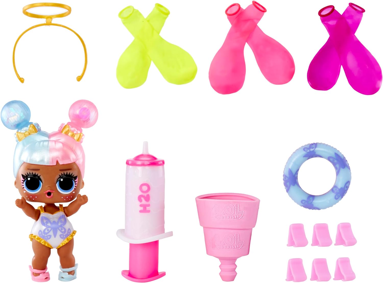 LOL Surprise Water Balloon Surprise - Limited Edition Collectible Dolls with Water Balloon Hair - 4 Ways to Play including Glitter Balloons and Water Play - Great for Girls Ages 3+
