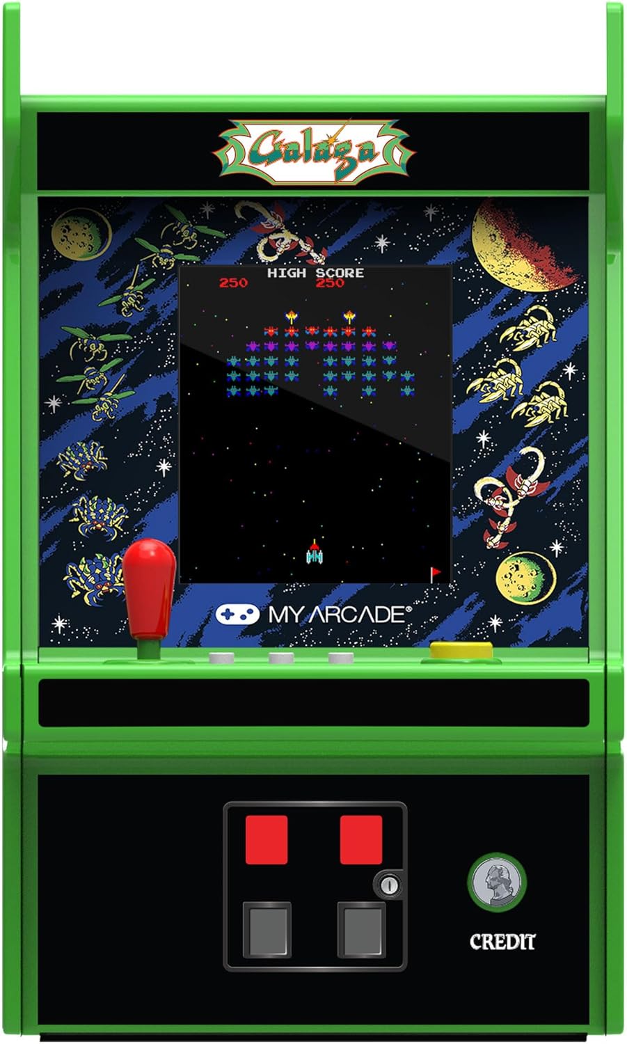 My Arcade DGUNL-4195 Galaga/Galaxian Micro Player Pro Portable Retro Arcade
