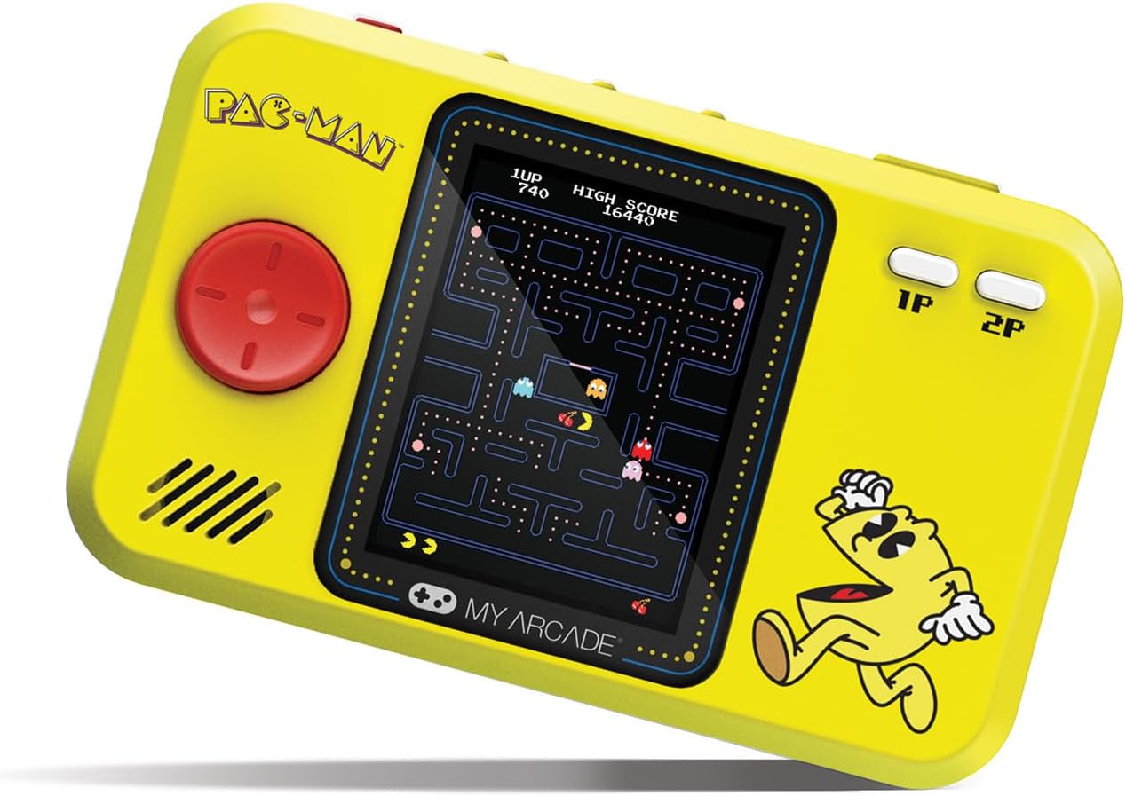My Arcade DGUNL-4198 PAC-MAN Pocket Player Pro Handheld Portable Gaming System PacMan