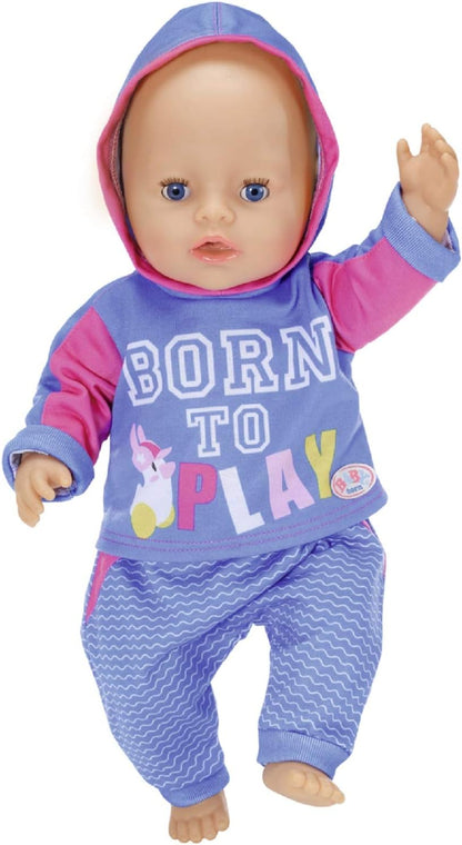 BABY born Jogging Suit 43cm - For Toddlers 3 Years & Up, Pack of 1, (Assorted Color)