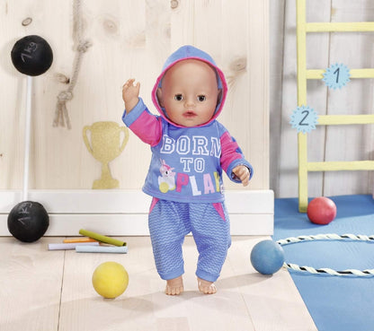 BABY born Jogging Suit 43cm - For Toddlers 3 Years & Up, Pack of 1, (Assorted Color)