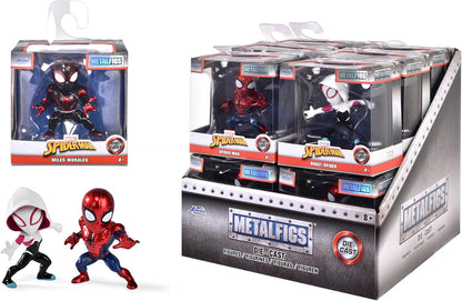 Jada 253220005 Miles Morales Ghost Spiderman Metal Figures 7 cm 3 Assorted Display Modern