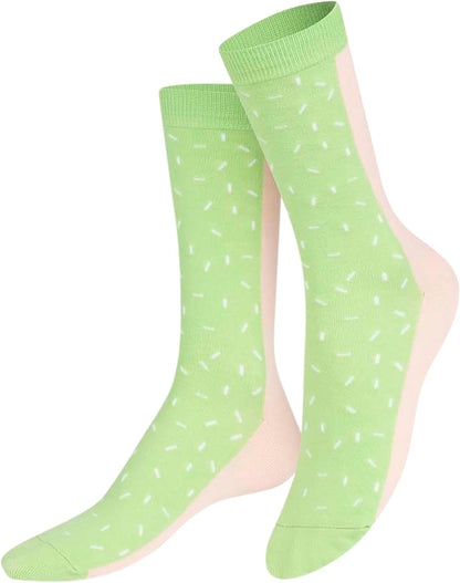 Eat My Socks - Original and Funny Socks - Ice Cream Design - High Socks - Comfort and Durability - Ideal for Men and Women - Size 36 to 45-1 Pair, multicoloured, 36-45 Alto