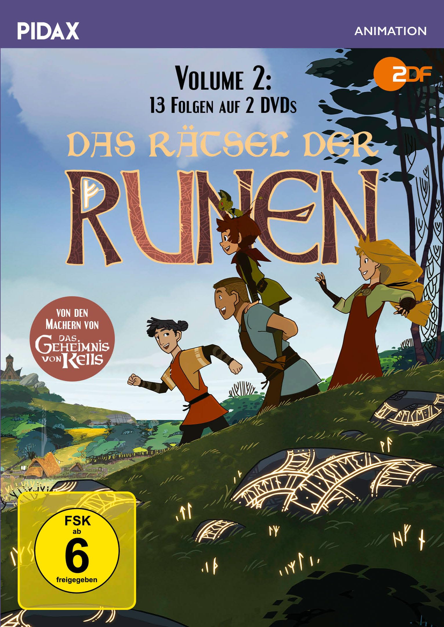 Das Rätsel der Runen, Vol. 2 / Weitere 13 Folgen der Fantasy-Zeichentrickserie von den Machern von DAS GEHEIMNIS VON KELLS (Pidax Animation)