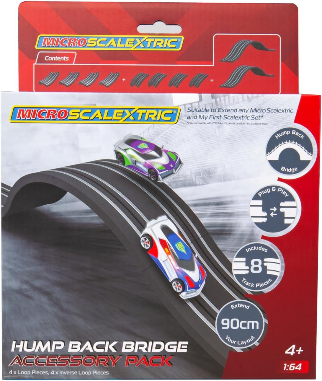 Micro Scalextric G8049 Hump Backed Bridge Micro Accessory Pack Acessories - Track and Track Accessories for slot car racing sets