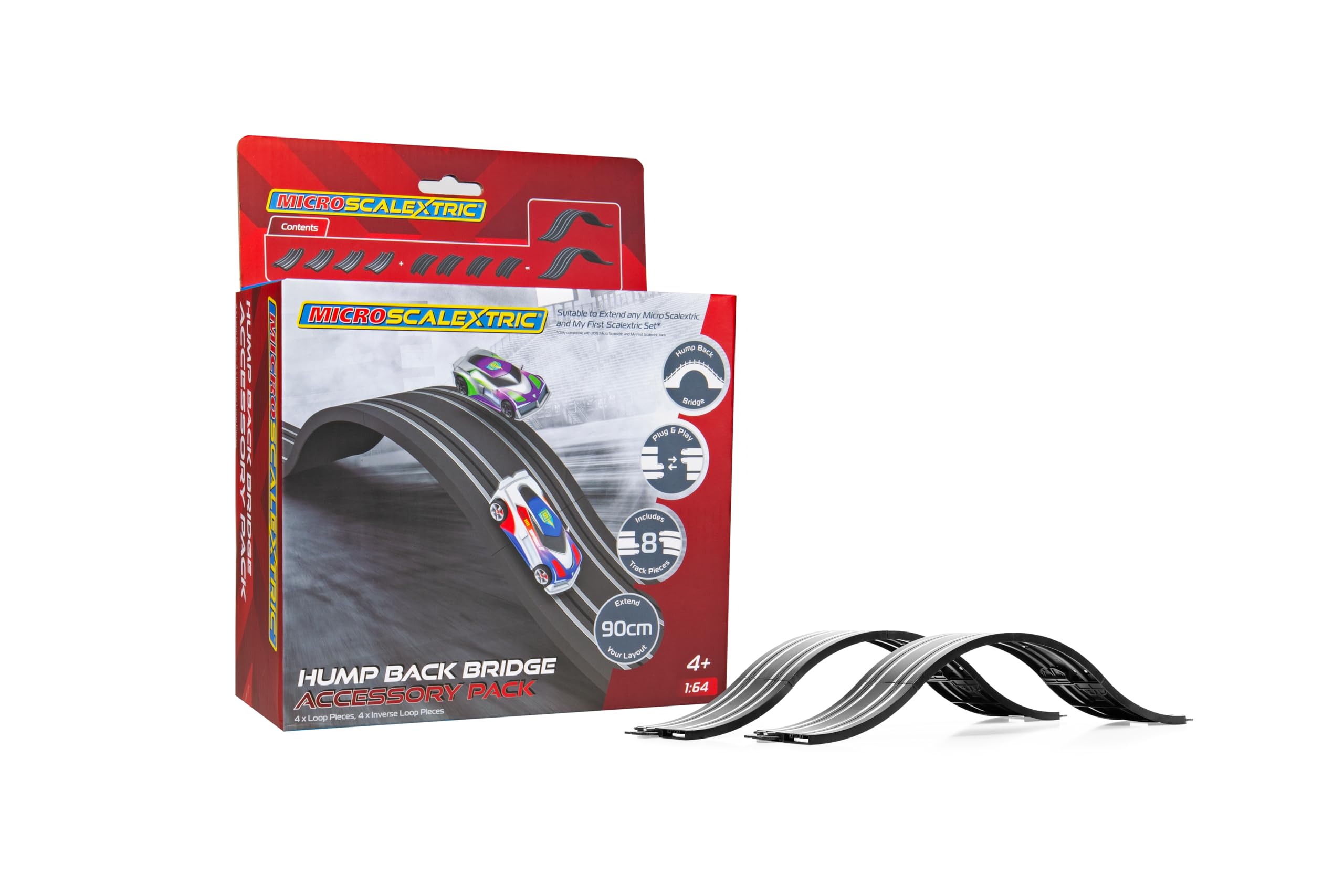 Micro Scalextric G8049 Hump Backed Bridge Micro Accessory Pack Acessories - Track and Track Accessories for slot car racing sets