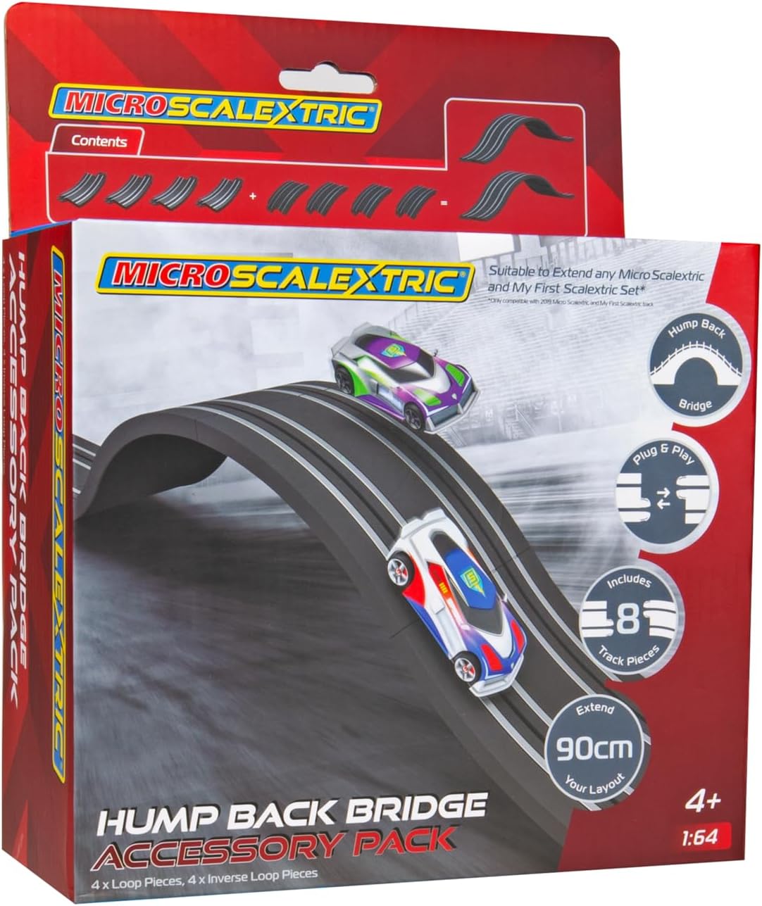 Micro Scalextric G8049 Hump Backed Bridge Micro Accessory Pack Acessories - Track and Track Accessories for slot car racing sets