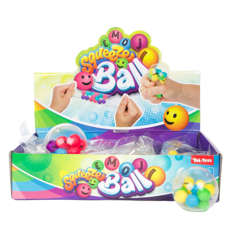 Toi-Toys - Fun Knijpbal Gevuld met Lachtgezicht Balletjes