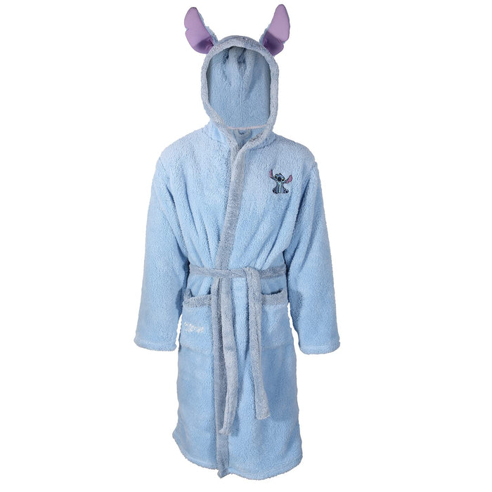 Disney Lilo & Stich Womens Dressing Gown Supersoft Fleece Stitch Robe