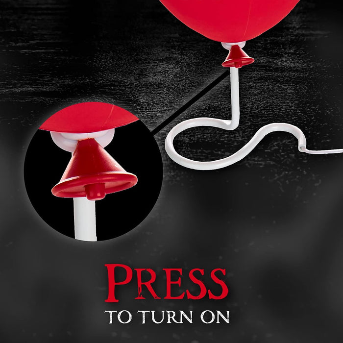 Luce Palloncino Rosso Pennywise Merchandise Ufficiale IT Movie, Decorazione Spaventosa per Halloween, Regalo Collezionabile per Fan di Horror