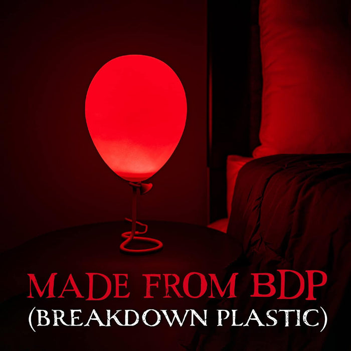 Luce Palloncino Rosso Pennywise Merchandise Ufficiale IT Movie, Decorazione Spaventosa per Halloween, Regalo Collezionabile per Fan di Horror