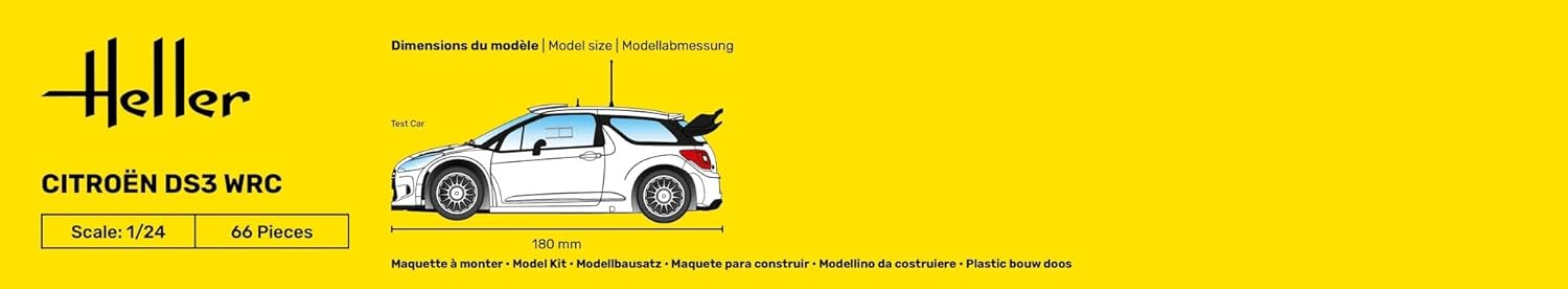 Heller - 1/24 STARTER KIT CITROEN DS3 WRC (6/23) *