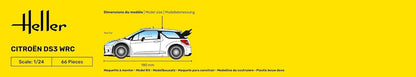 Heller - 1/24 STARTER KIT CITROEN DS3 WRC (6/23) *