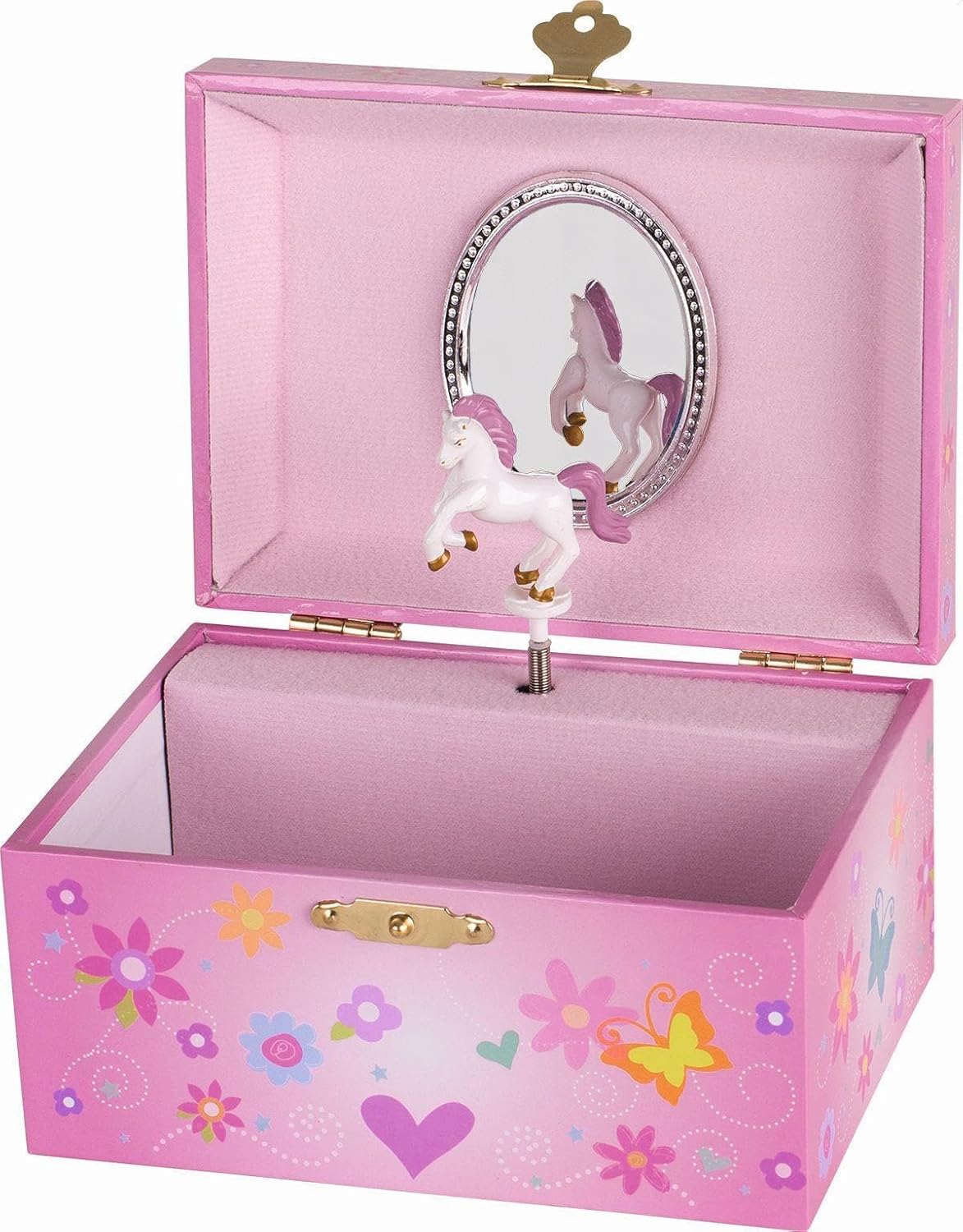 Goki 15543 Musikspieldose "Einhorn" Melodie Schwanensee, rosa