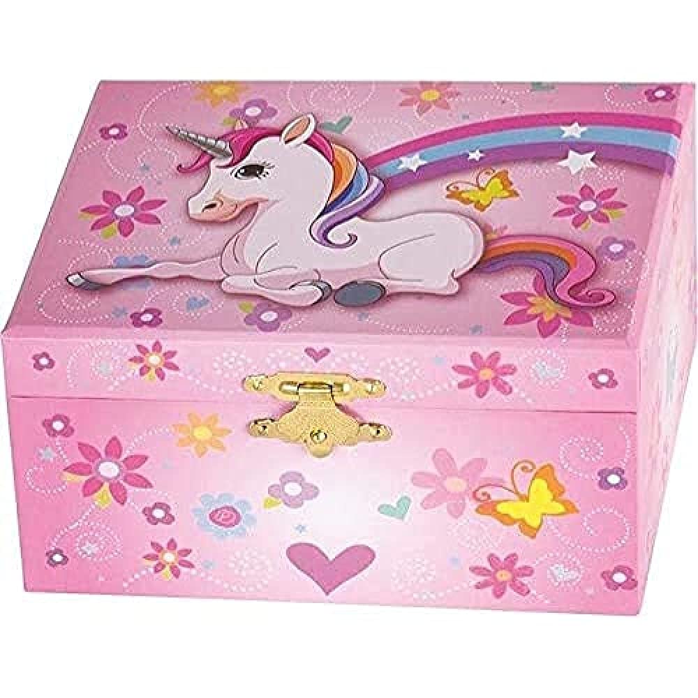 Goki 15543 Musikspieldose "Einhorn" Melodie Schwanensee, rosa