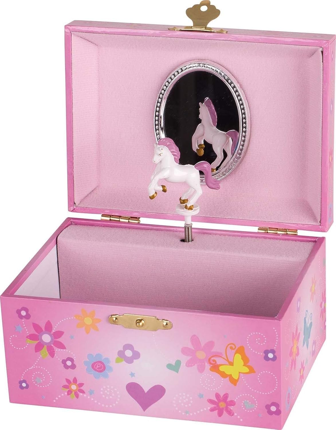 Goki 15543 Musikspieldose "Einhorn" Melodie Schwanensee, rosa