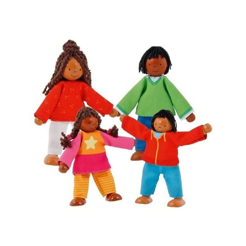 Goki - Family of Flexible Colors Baby Dolls, Multicolor (51495