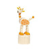 Goki 53917 Animals, Press 'N Shake Figures, Africa Designs, Wood, Mixed