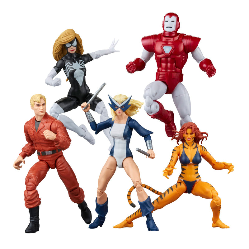 Marvel Legends Series The West Coast Avengers Collection, 5 Comics inspirierte Sammlerstücke, 15,2 cm große Actionfiguren (exklusiv bei Amazon), mehrfarbig