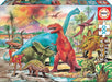 Educa - Puzzle 100 Teile | Dinosaurier, 100 Teile Puzzle für Kinder ab 6 Jahren, Dinos, T-Rex, Dinopuzzle (13179