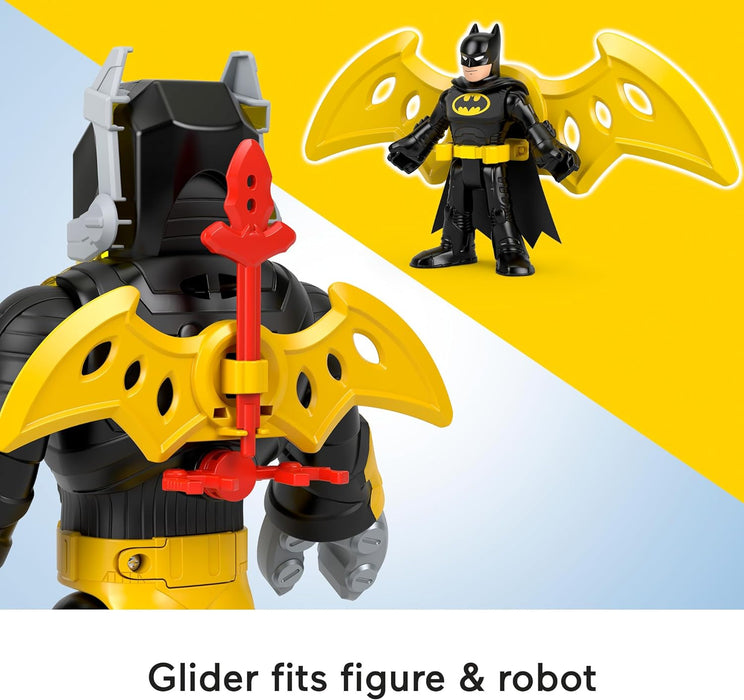 Fisher-Price Imaginext DC Super Friends Figura de Batman con Exotraje, con Luces, Sonidos y Accesorios, Juguete +3 años (HYG31