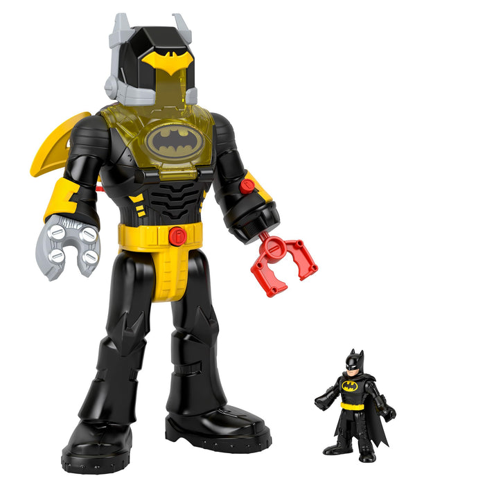Fisher-Price Imaginext DC Super Friends Figura de Batman con Exotraje, con Luces, Sonidos y Accesorios, Juguete +3 años (HYG31