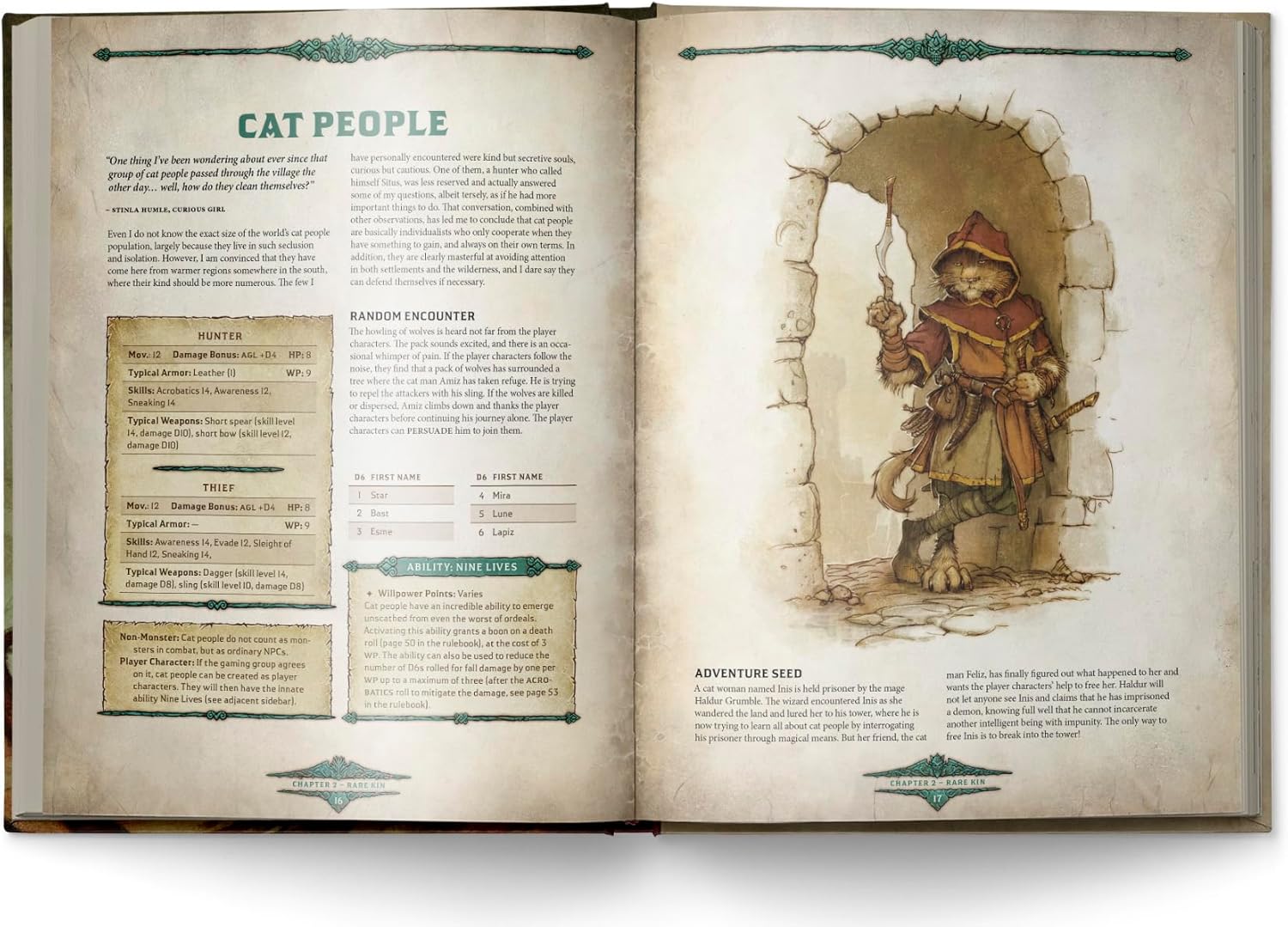 Free League Publishing Dragonbane: Bestiary, RPG Supplement Book, 63 Fantasy Adventure Roleplaying Creatures & Monsters, Hardcover, Adults, Teens Ages 14+