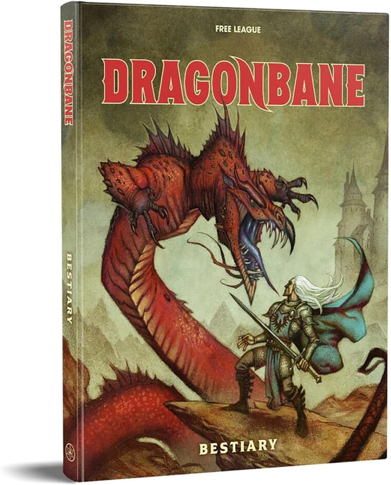 Dragonbane: Bestiary - Hardcover RPG Supplement Book, Information for 63 Fantasy Creatures & Monsters, Full-Color Illustration