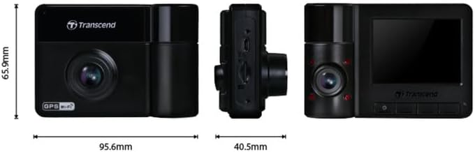 Transcend DrivePro 550B 64GB Full HD Dual Lens Dash Cam