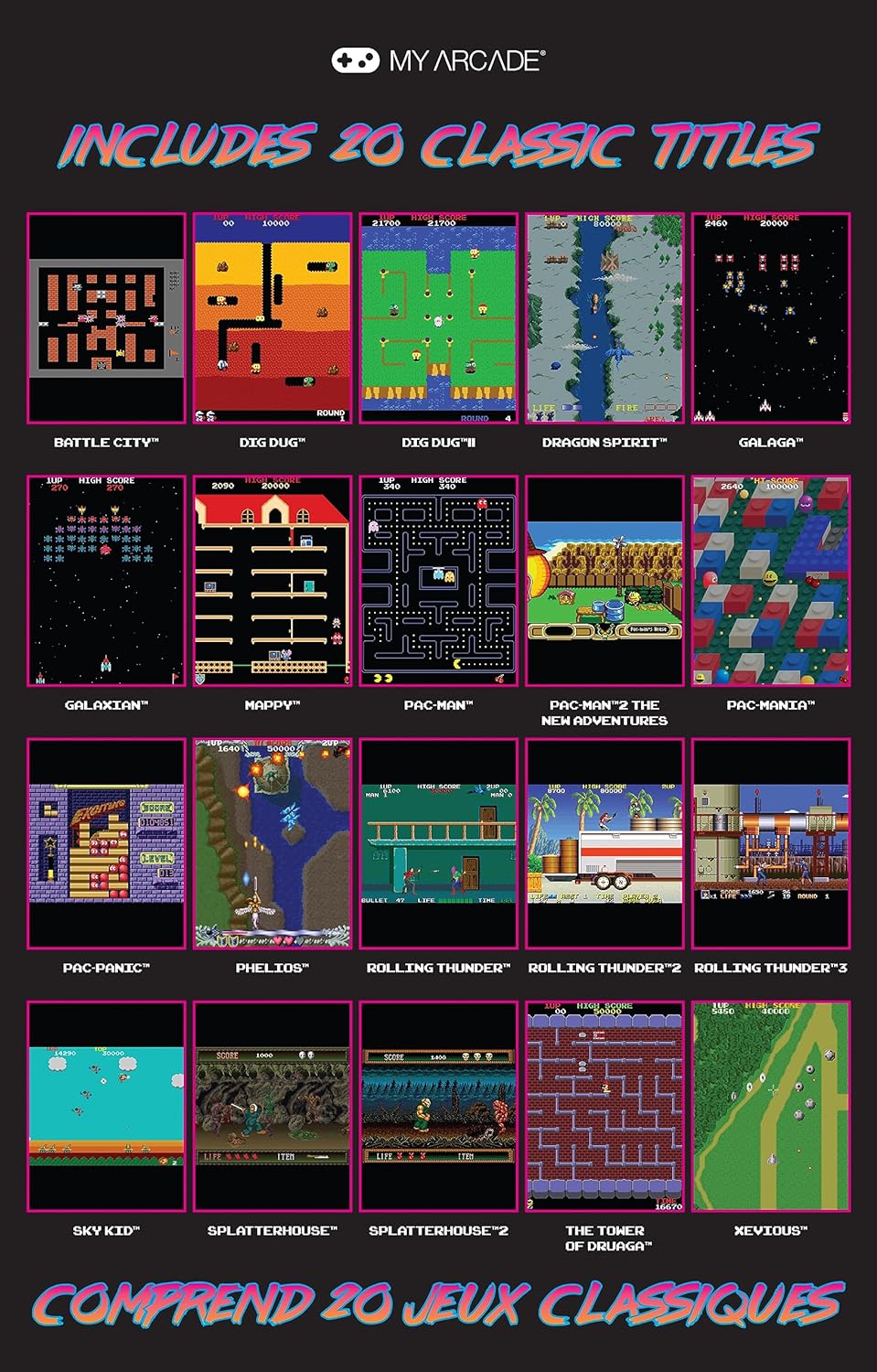 Namco Museum Mini Arcade - 10-Inch (Electronic Games