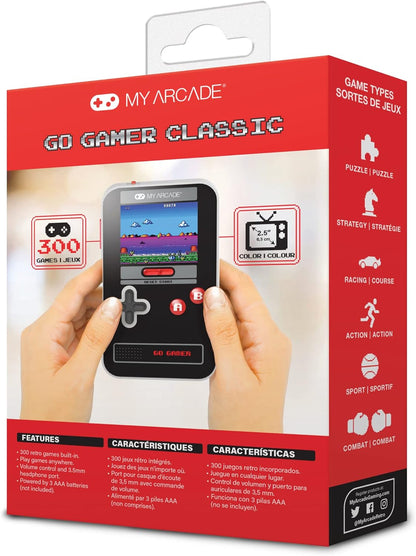 My arcade GO GAMER CLASSIC 300 JEU EN 1 NOIR GRIS ROUGE