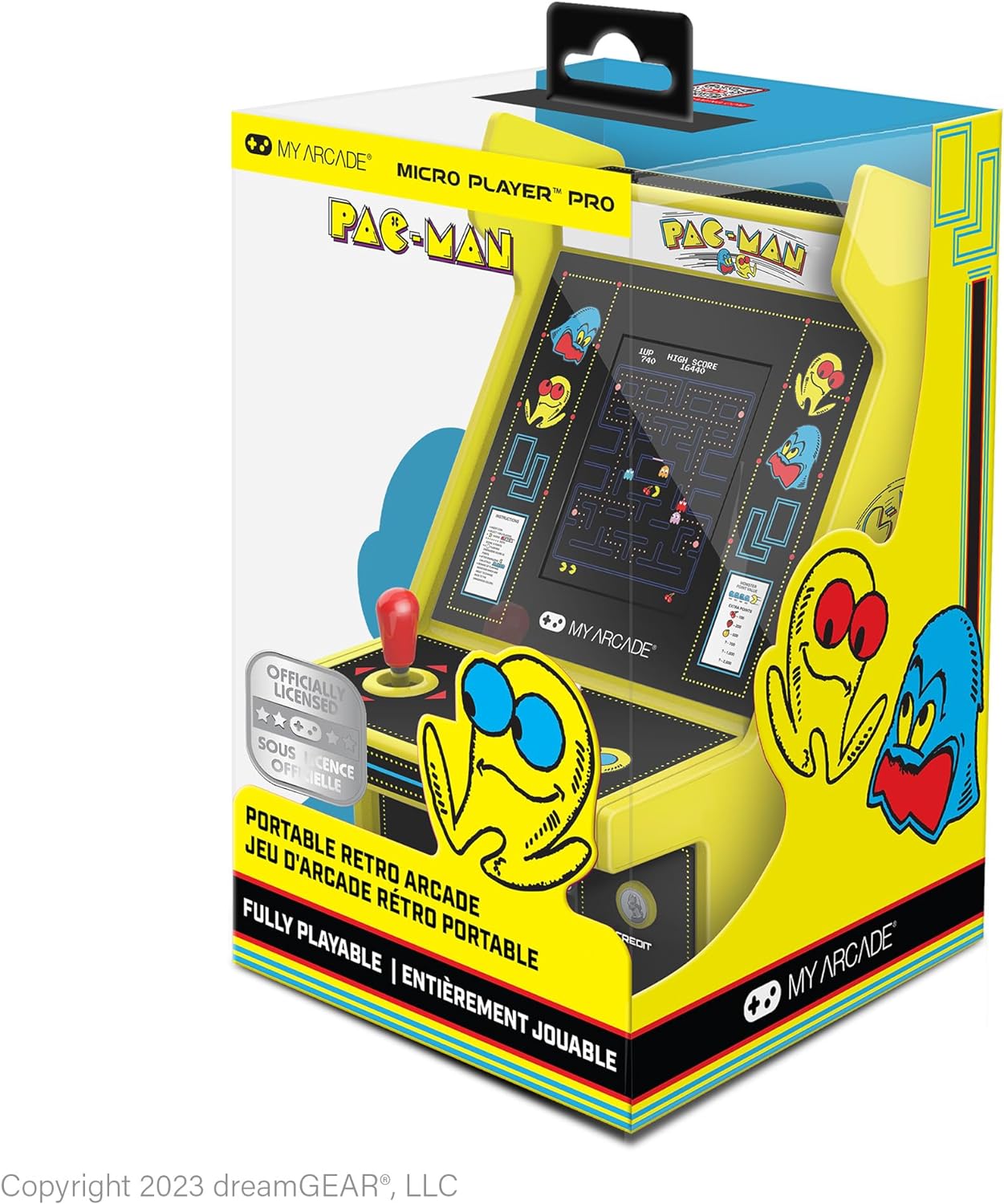 My Arcade DGUNL-4194 PAC-MAN Micro Player Pro Portable Retro Arcade