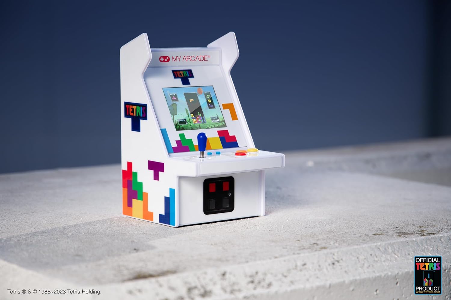 My Arcade Tetris Mini Arcade Machine - Micro Player Pro Table Top Arcade Machine, Portable Handheld Game, Retro Gaming Console, Mini Retro Games Machines for Kids & Adults