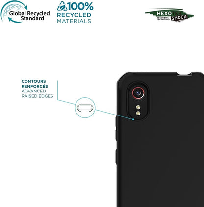 MOBILIS by ITSkins Galaxy XCover 7 Case, Reinforced Shockproof Case, Anti-Microbial Protection, 100% Recycled, Matte Black, Spectrum